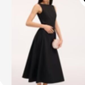 NWT COMMENSE umbrella hem backless maxi dress